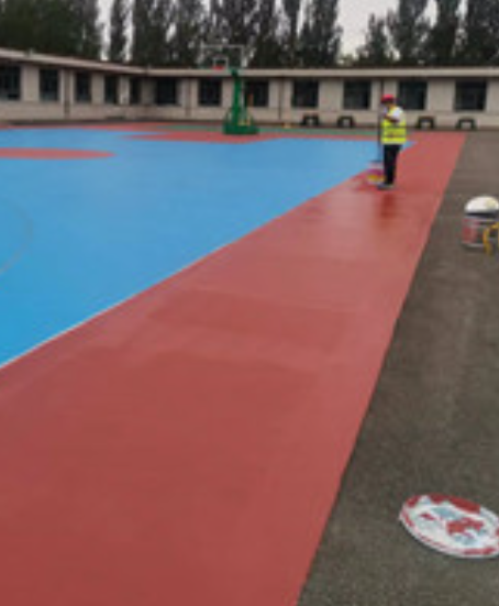 运粮湖管理区旧篮球场地面改造翻新整改   